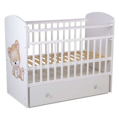 Детская кроватка Фея 750 Медвежонок (Polini)
