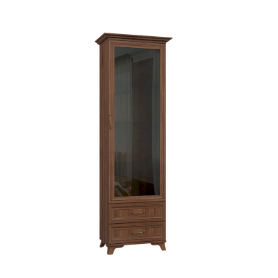 Одностворчатый шкаф со стеклом Мирелла (Атмосфера)